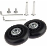 Lot de 2 roulettes de rechange avec axes de roulement 60 x 18 mm ? roues de rechange pour valise, r�paration ...