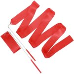 Lot de 2 rubans de danse rythmique de 200 cm avec tige pour danse artistique, spectacles de cirque, carnaval, ...