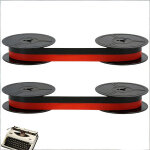 Lot de 2 ruban de machine � �crire gr1, compatible avec manuelle � double bobine gr4 gr1 groupe 4, couleur ...
