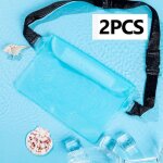 Lot de 2 sacs �tanches avec sangles r�glables pour t�l�phones portables, natation, rafting, camping et ...