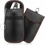Lot de 2 sacs faraday portables bloquant le signal anti - rfid �tui pour cl� de voiture anti - rfid �tui ...