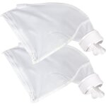 Lot de 2 sacs filtrants pour piscine polaris 360 & 380 avec fermeture �clair et fermeture velcro (blanc) ...
