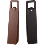 Lot de 2 sacs à vin portables en cuir pour bouteilles de vin rouge, boîtes de rangement pour cadeaux ... Lot de 2 sacs à vin portables en cuir pour bouteilles de vin rouge, boîtes de rangement pour cadeaux ...