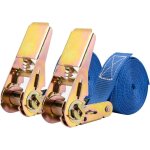 Lot 2 sangles cliquet ? 4 m ? robustes ? moto / v�los / d�m�nagement ? bleu