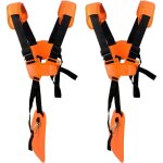 Lot de 2 sangles d'épaule réglables pour tondeuse à gazon avec ceinture en nylon durable pour jardinage ... Lot de 2 sangles d'épaule réglables pour tondeuse à gazon avec ceinture en nylon durable pour jardinage ...
