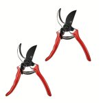 Lot de 2 s�cateurs de pr�cision ? lames en acier inoxydable, poign�es ergonomiques pour bonsa�, haies ...