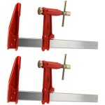 Lot de 2 serres joints  pompe 30 cm - acier lamin - longueur de serrage 30 cm - saillie 125mm - frein ...