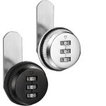 Lot de 2 serrures pour bo�te aux lettres, serrure � code, serrures pour bo�tes de 25 mm, serrures pour ...