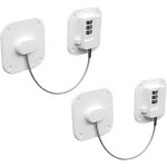Lot de 2 serrure frigo avec code, cadenas frigo pour enfants, adh�sive verrou de r�frig�rateur � combinaison, ...