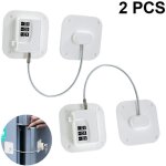 Jamais utilis�]lot de 2 serrures de r�frig�rateur - serrure � combinaison robuste pour r�frig�rateur, ...