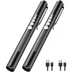 Lot de 2 stylo lampe médicales pour infirmière, lampe stylo rechargeable par usb stylo lumineux avec ... Lot de 2 stylo lampe médicales pour infirmière, lampe stylo rechargeable par usb stylo lumineux avec ...