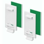 Lot de 2 supports adh�sifs longs pour store enrouleur double, store double, sans per�age, � coller, comme ...