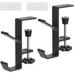 Lot de 2 supports pour casque, support casque bureau, support de bureau r�glable, adapt� aux cartables, ...