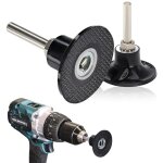 Lot de 2 supports de disques abrasifs de 5, 1 cm avec tige de 6, 35 mm pour meuleuse, accessoires de ...