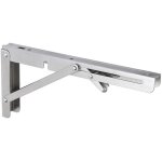 Lot de 2 supports d?�tag�re pliables 200mm, �querre pliante en acier inoxydable console murale supports ...