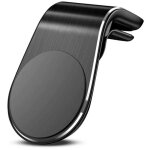 Lot de 2 supports magn�tiques pour grille d'a�ration de voiture ooono no2 / no1 (noir, argent)