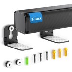 Lot de 2 supports muraux universels pour barre de son samsung, sony, lg et autres, noir
