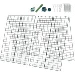 Costway - lot de 2 support pour plantes grimpantes en métal, 122 x 43 cm, treillage jardin pour fruits, ... Costway - lot de 2 support pour plantes grimpantes en métal, 122 x 43 cm, treillage jardin pour fruits, ...