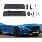 Lot de 2 supports de plaque d'immatriculation universels sans cadre, pivotant, noirs, pour voitures et ...