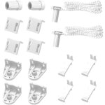 Lot de 2 support de store enrouleur fenetre 17 mm pieces de rechange kit de fixations pour store enrouleur ...