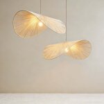 Lot de 2 suspensions boh�mes fait main style boho moderne, luminaires pendantes d�coratives pour chambre, ...