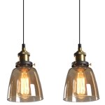 Wottes - lot de 2 suspension luminaire industrielle vintage plafonniers lustre edison lampe suspensions ...