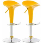 Clp - lot de 2 tabourets de bar saddle jaune