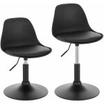 Woltu - lot de 2 tabouret de bar en similicuir, tabouret rotatif pour bar, cuisine, bistro comptoir, ...