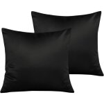 Lot de 2 taie d?oreiller en satin avec fermeture �clair, housse d'oreiller doux prend soin de votre peau ...