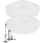 Lot de 2 tampons compatibles avec le nettoyeur vapeur polti vaporetto chiffon vapeur r�utilisable et ...