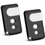 Lot de 2 telecommande portail compatibles avec chamberlain, 433, 92 mhz 3 canaux, compatibles avec tx4runi, ...