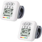 Lot de 2 tensiom�tre intelligent et pr�cis, tensiom�tre �lectronique professionnel pour bras sup�rieur, ...