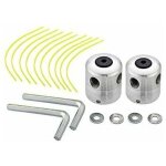 Lot de 2 t�tes de d�broussailleuse universelles en aluminium double t�te de ligne en nylon bobine de ...