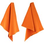 Lot de 2 torchons cuisine nid d'abeille pure kitchen waffle