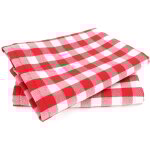 Lot de 2 torchons cuisine toile squares vichy 50x70 cm