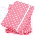 Lot de 2 torchons cuisine toile dots
