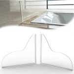 Lot de 2 transparent protection anti eclaboussure baignoire, anti eclaboussure baignoire pour garder ...