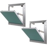 Lot de 2 trappes de visite alu hydro semin 300 mm x 300 mm x 12. 5 mm - ouverture poussez / l�chez - ...