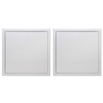 Lot de 2 trappes de visite métallique laquée blanche semin 500 mm x 500 mm - ouverture poussez / lâchez ... Lot de 2 trappes de visite métallique laquée blanche semin 500 mm x 500 mm - ouverture poussez / lâchez ...