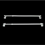 Lot de 2 tringle  rideaux autobloquante sans perage fix'vit longueur extensible, spcial fentre pvc ...