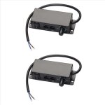 Lot de 2 variateurs d'intensit cc 0 - 10 v, contrleur de synchronisation en srie, rotatif marche / ...