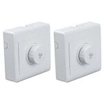 Lot de 2 variateurs de vitesse pour ventilateur de plafond 300 w, 220 v, 10 a, panneau de commande