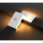 Lot de 2 veilleuse led � d�tecteur de mouvement, lampes de placard led, lampes � induction rechargeables ...
