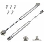 Lot de 2 verin a gaz, 60n / 6 kg verin meuble ressort amortisseurs  gaz, charnires  fermeture douce, ...