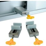 Lot de 2 verrou de baie coulissante et bloque porte coulissante - s�curisez votre maison avec un verrouillage ...