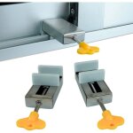 Lot de 2 verrou de baie coulissante et bloque porte coulissante - s�curisez votre maison avec un verrouillage ...
