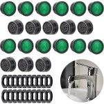 Lot de 20 a�rateurs de robinet, pi�ces de rechange avec joint de cache de robinet, limiteur de d�bit, ...