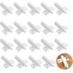 Lot de 20 amortisseurs de porte amortisseur porte placard armoire tiroir pare - chocs tampons souple ...