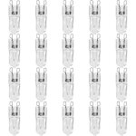 Lot de 20 ampoules halog�nes g9, lampes transparentes 25 w � intensit� variable, blanc chaud 2800 k pour ...