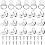 Lot de 20 anneaux d'arrimage pliables en acier inoxydable 304, anneaux d'arrimage pour remorque, crochet ...